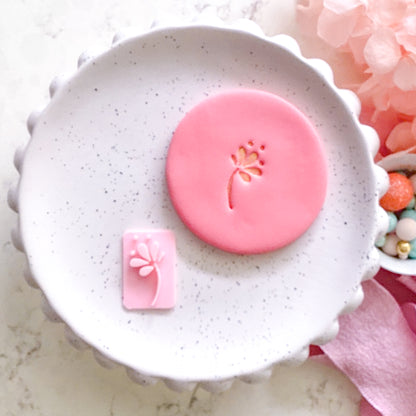 Flower #1  - Fondant Stamp