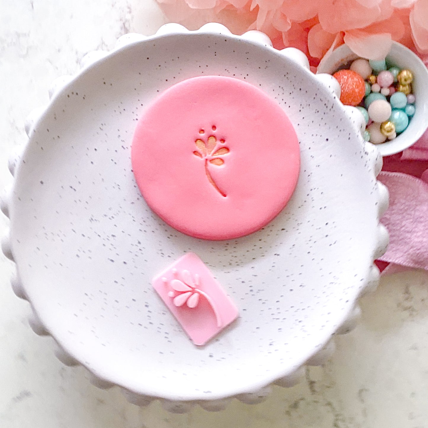 Flower #1  - Fondant Stamp