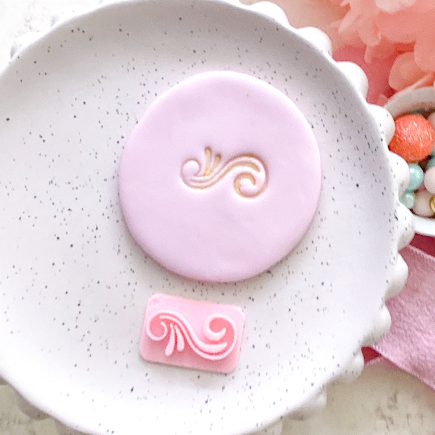 Flourish #2  - Fondant Stamp