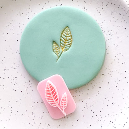 Leaf #5  - Fondant Stamp