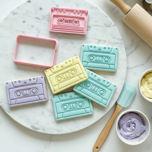 “Mixed Tape" - Cookie Cutter & Stamp