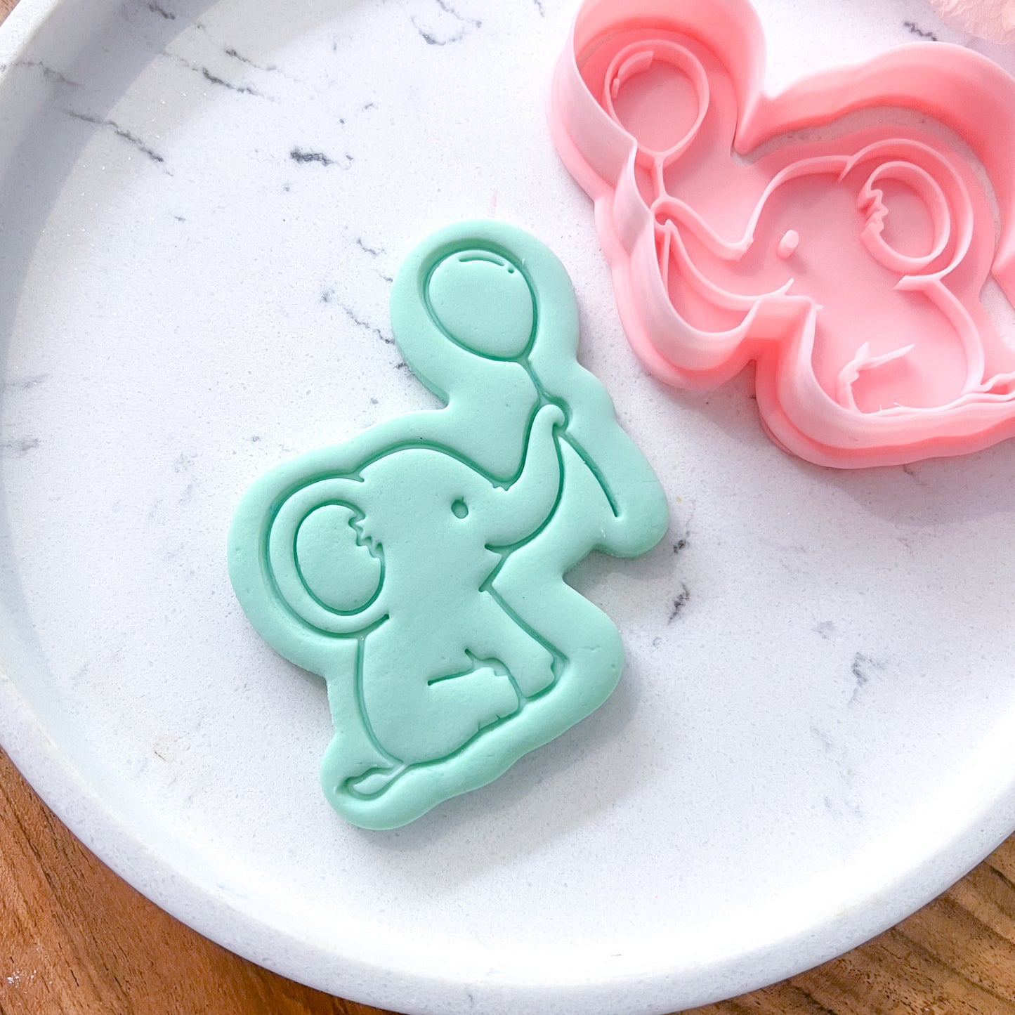 "Elephant with Balloon" - Cookie Cutter & Stamp