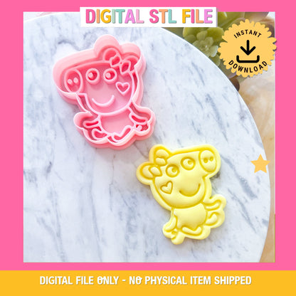 "Evie" Cookie Cutter & Stamp