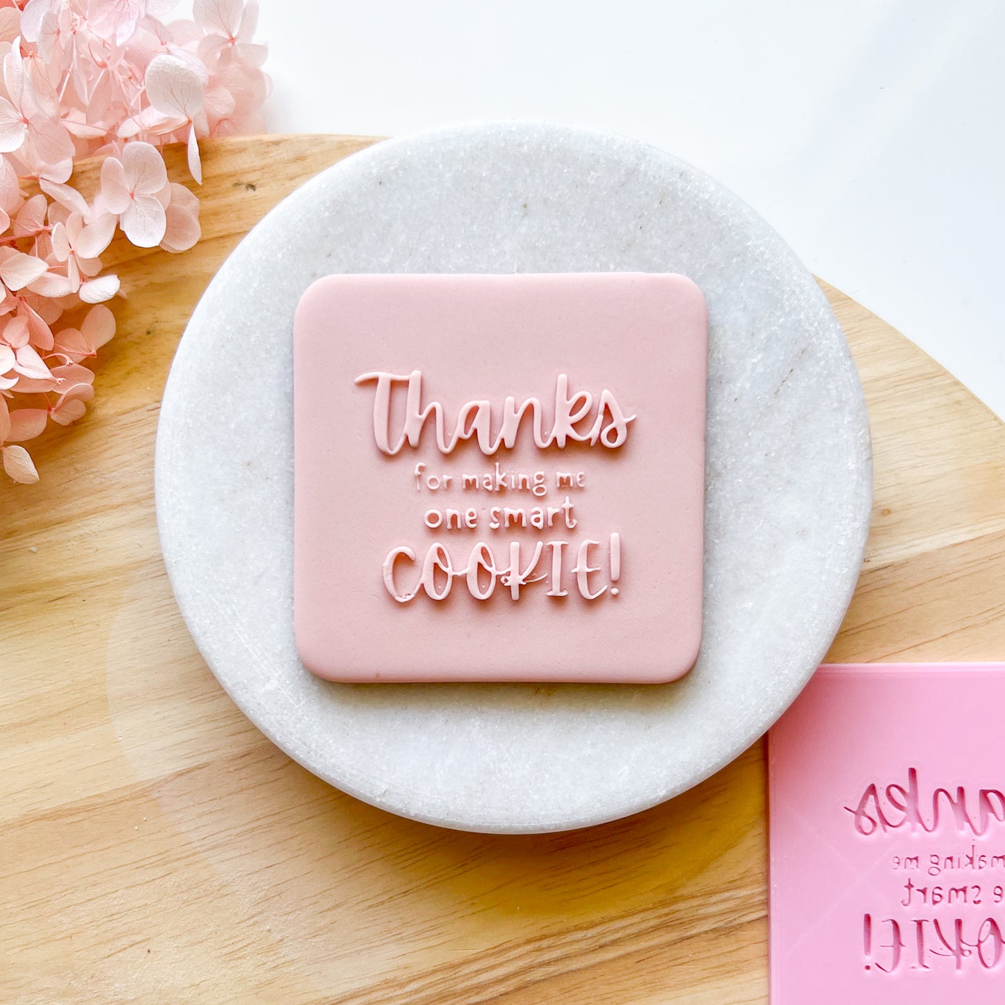 Thanks For Making Me One Smart Cookie - Fondant Stamp