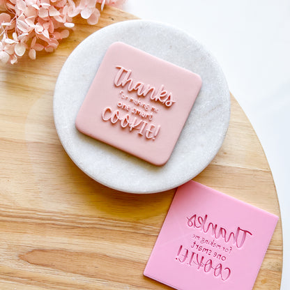 "One Smart Cookie" Pop Stamp Plate