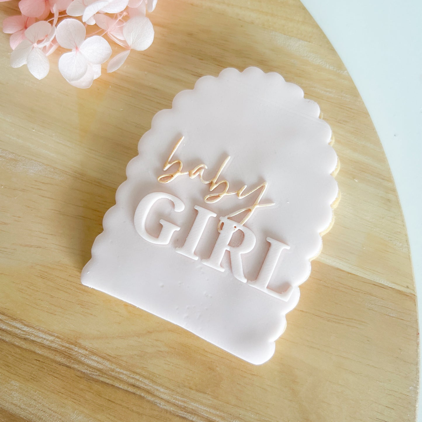 "Baby Girl" - Embossing Stamp