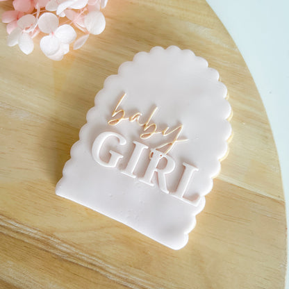 "Baby Girl" - Pop Stamp Plate