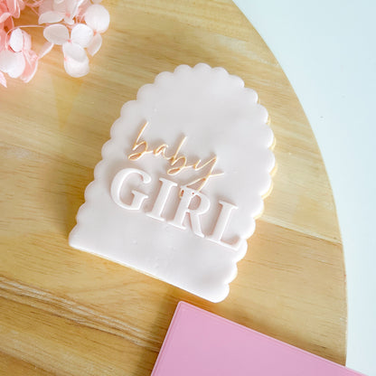 "Baby Girl" - Pop Stamp Plate