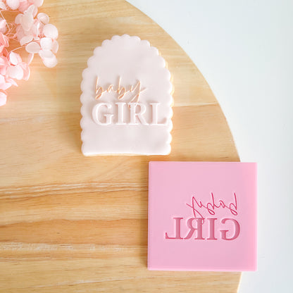 "Baby Girl" - Pop Stamp Plate