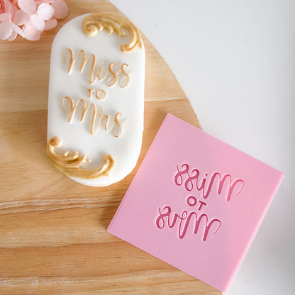 "Miss to Mrs" - Pop Stamp Plate