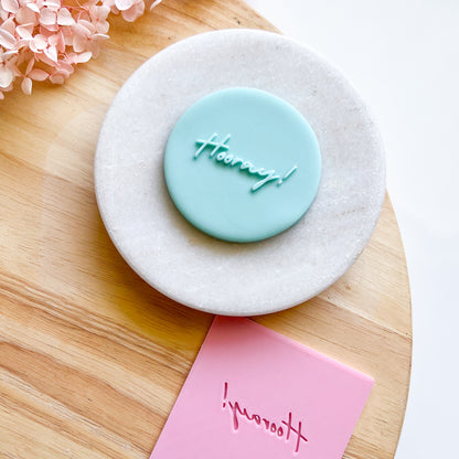 "Hooray!" - Pop Stamp Plate