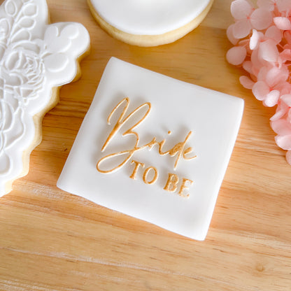 "Bride to Be" - Pop Stamp Plate