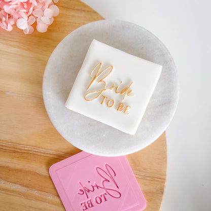"Bride to Be" - Pop Stamp Plate