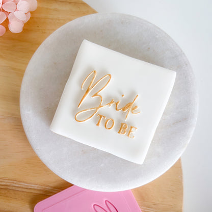 "Bride to Be" - Pop Stamp Plate