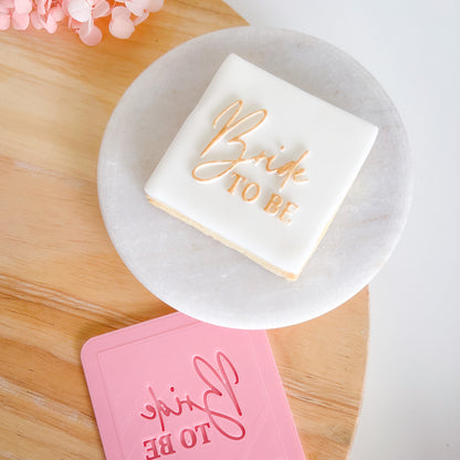 "Bride to Be" - Pop Stamp Plate