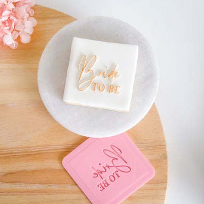 "Bride to Be" - Pop Stamp Plate