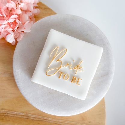 "Bride to Be" - Pop Stamp Plate