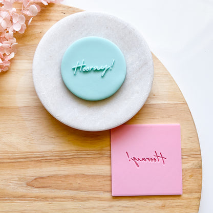 "Hooray!" - Pop Stamp Plate