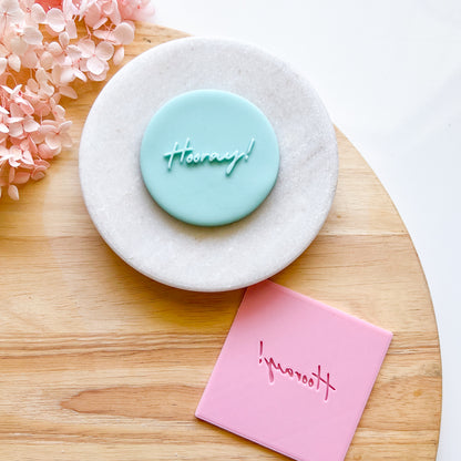 "Hooray!" - Pop Stamp Plate