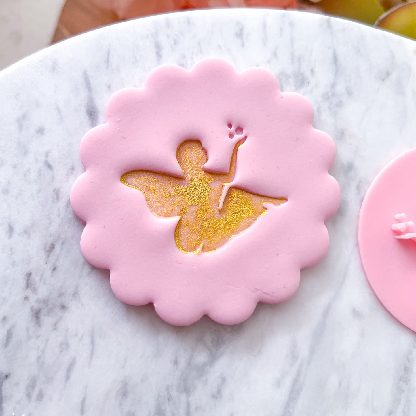 Fairy Sitting Fondant Stamp