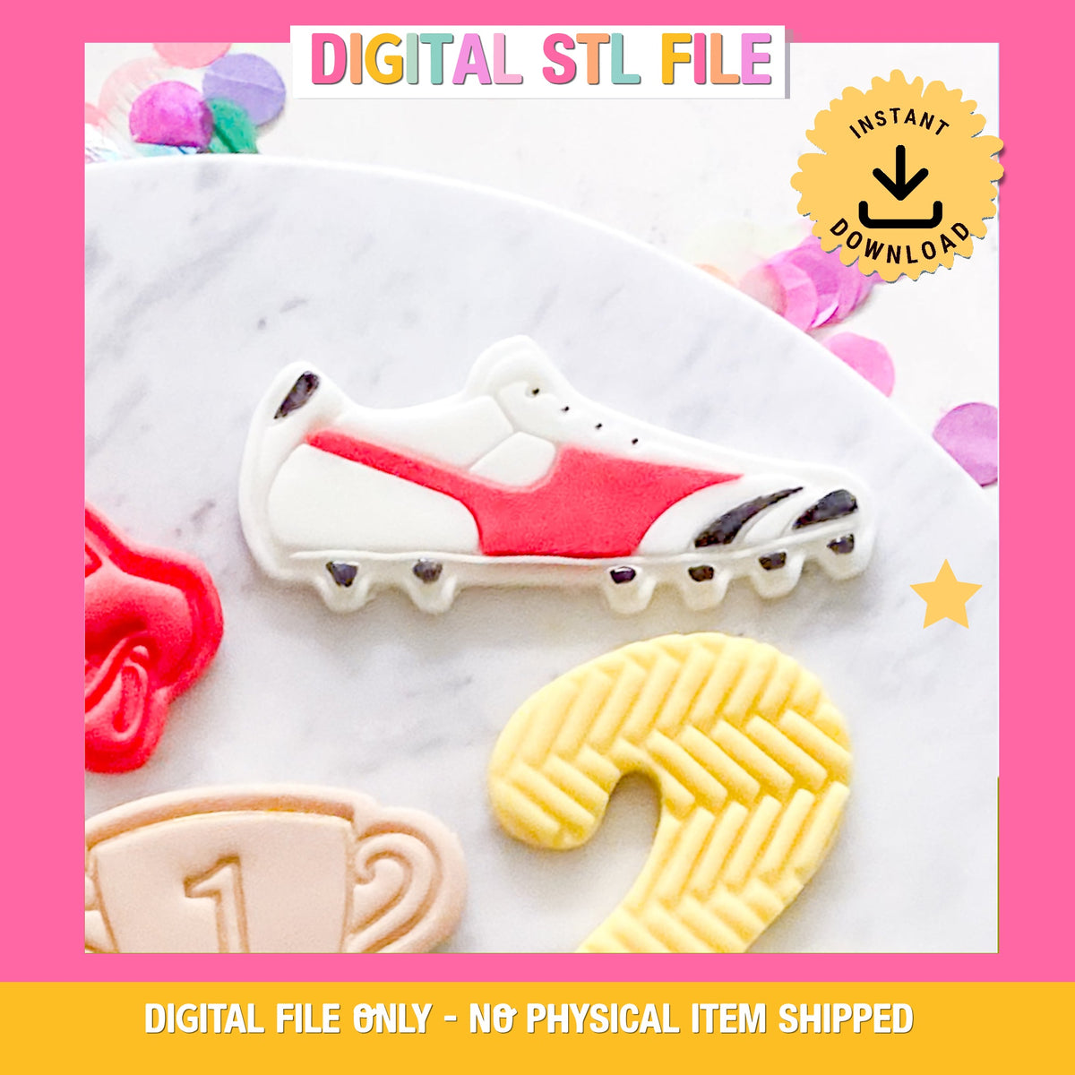 "Footy Boots" - Cookie Cutter & Stamp