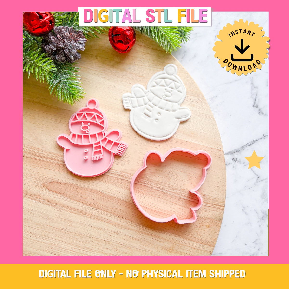 "Frosty" Cookie Cutter & Stamp