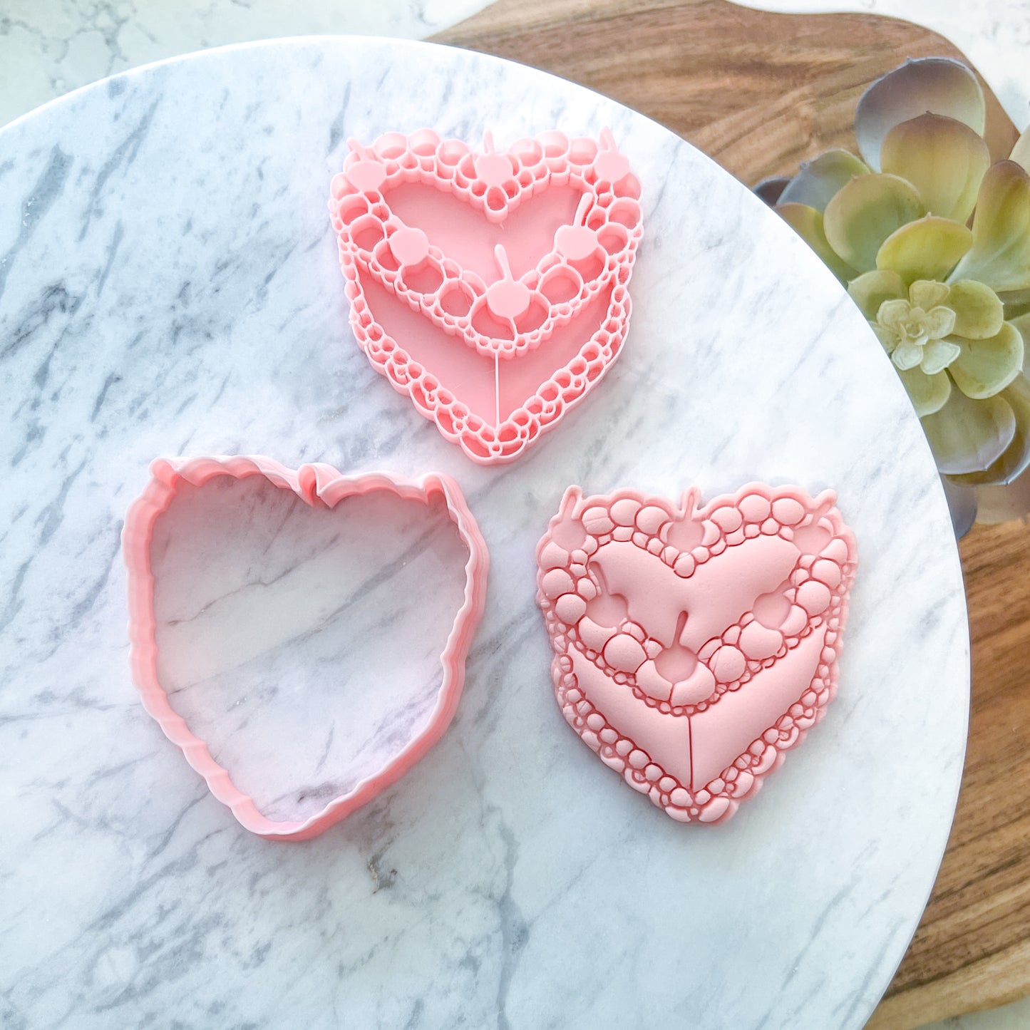 "Vintage Cake" - Cookie Cutter & Stamp