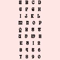 Letters & Number Cutters - Fancy Font