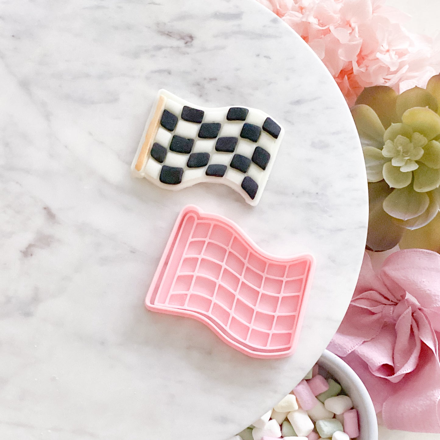 "Checkered Flag" - Cookie Cutter & Stamp