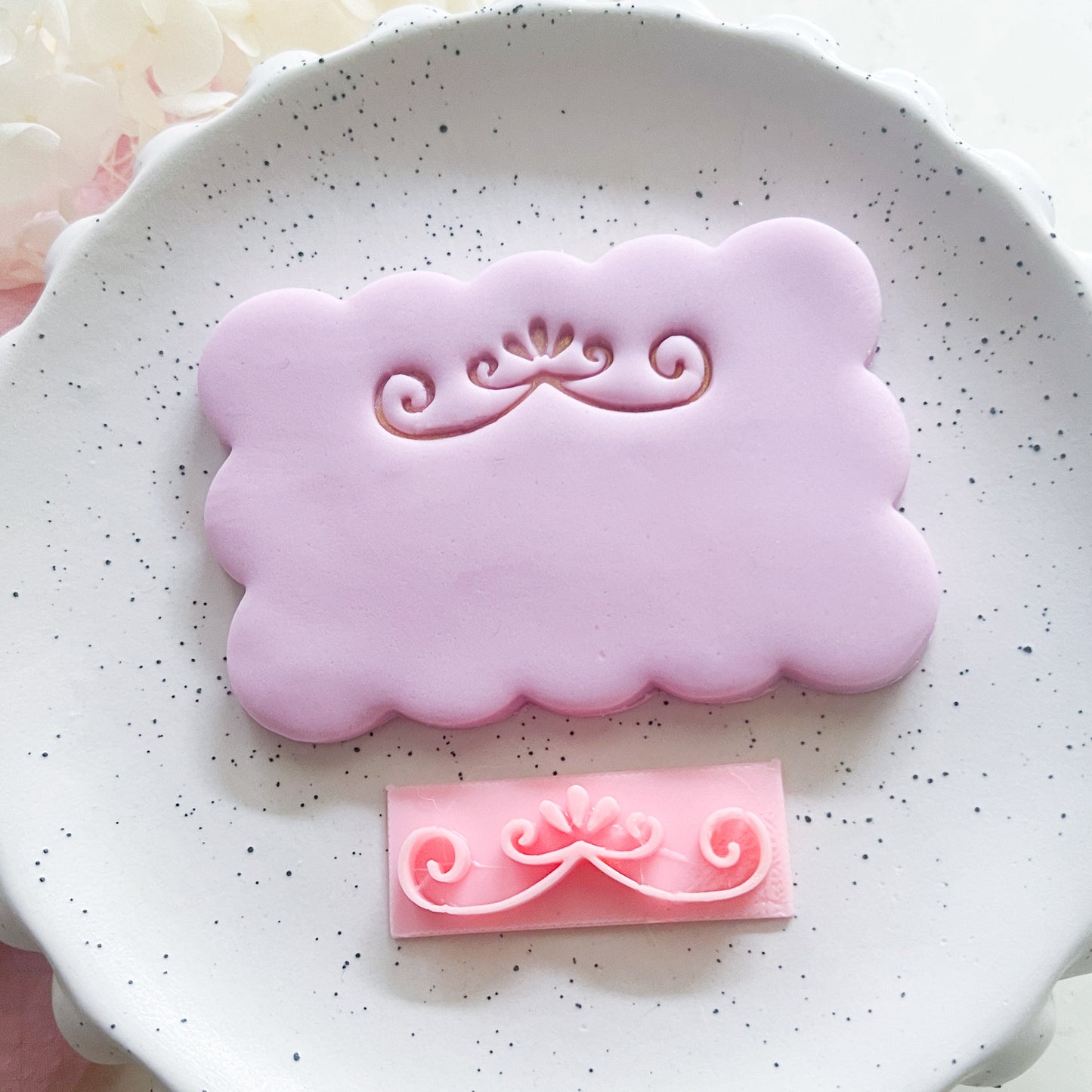 Flourish #3  - Fondant Stamp