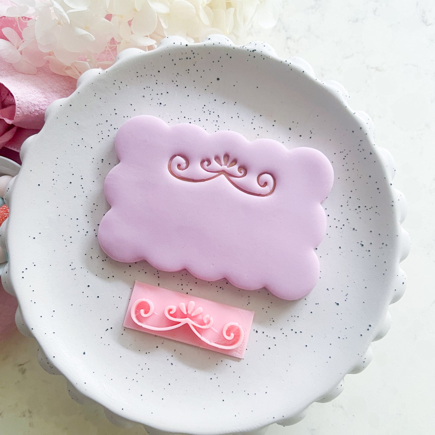 Flourish #3  - Fondant Stamp