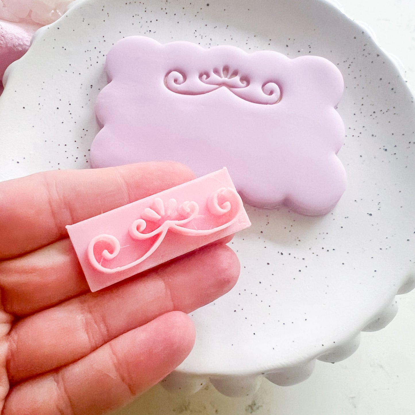 Flourish #3  - Fondant Stamp