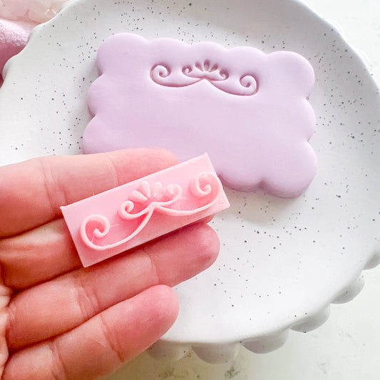 Flourish #3  - Fondant Stamp