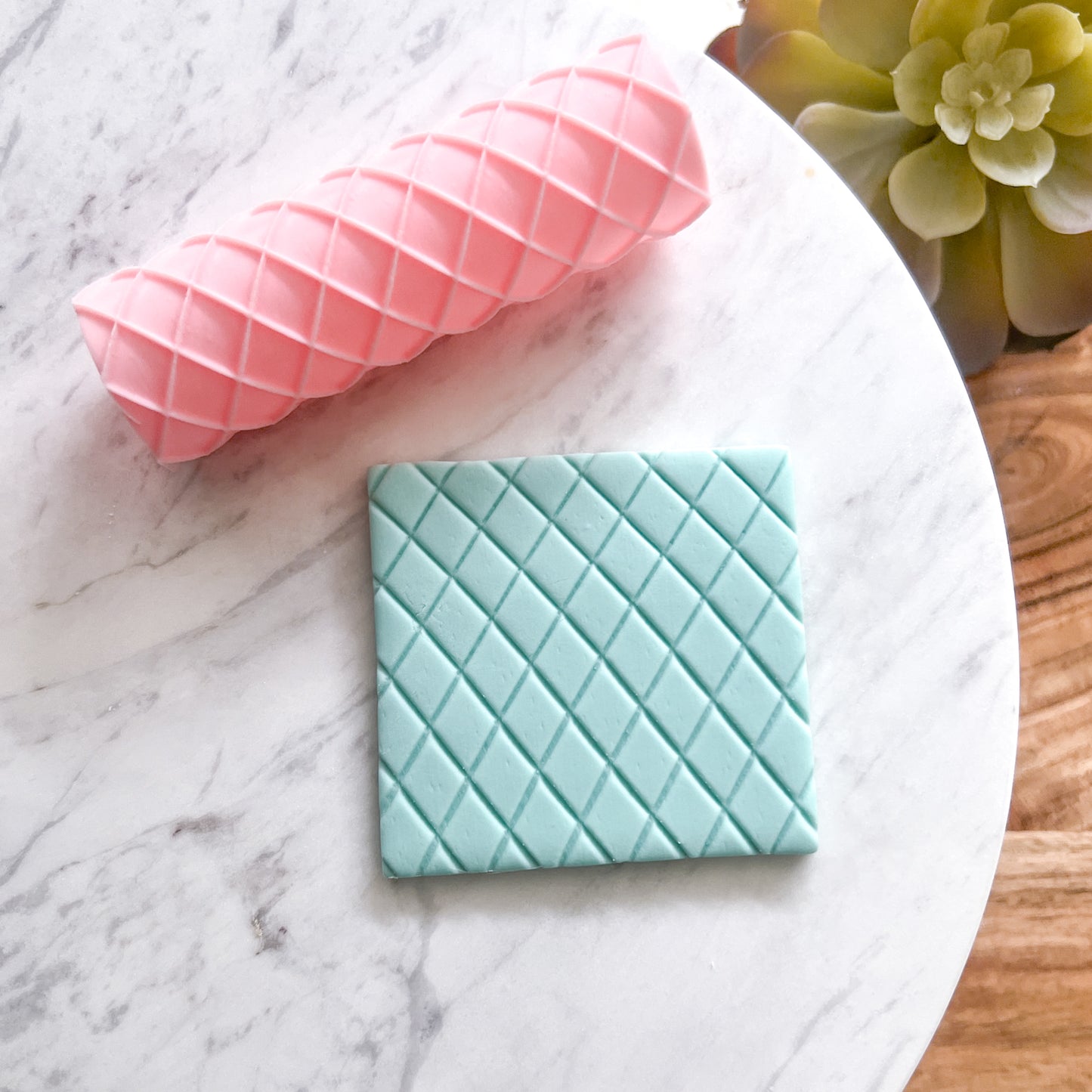 "Quilt" Fondant Texture Roller