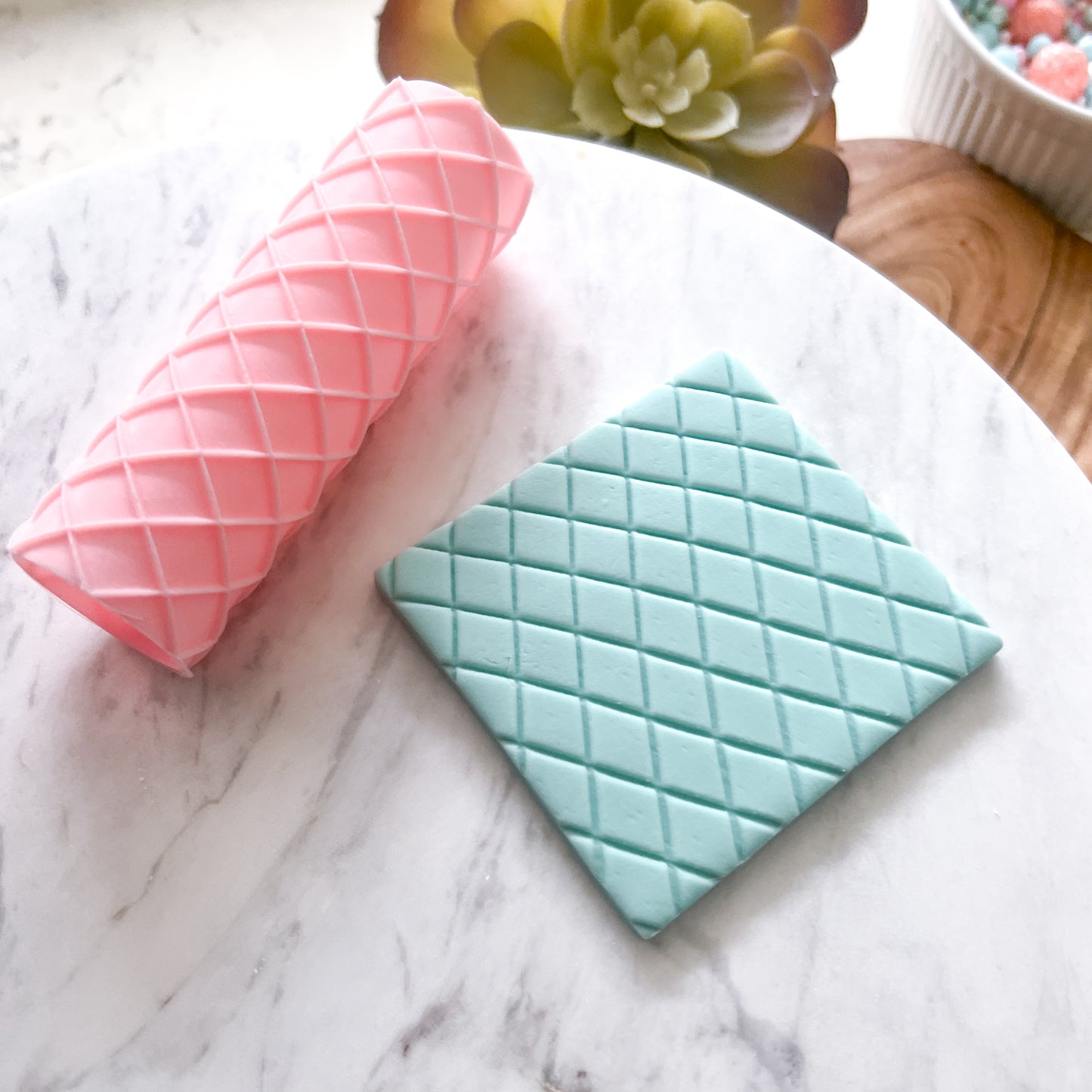 "Quilt" Fondant Texture Roller