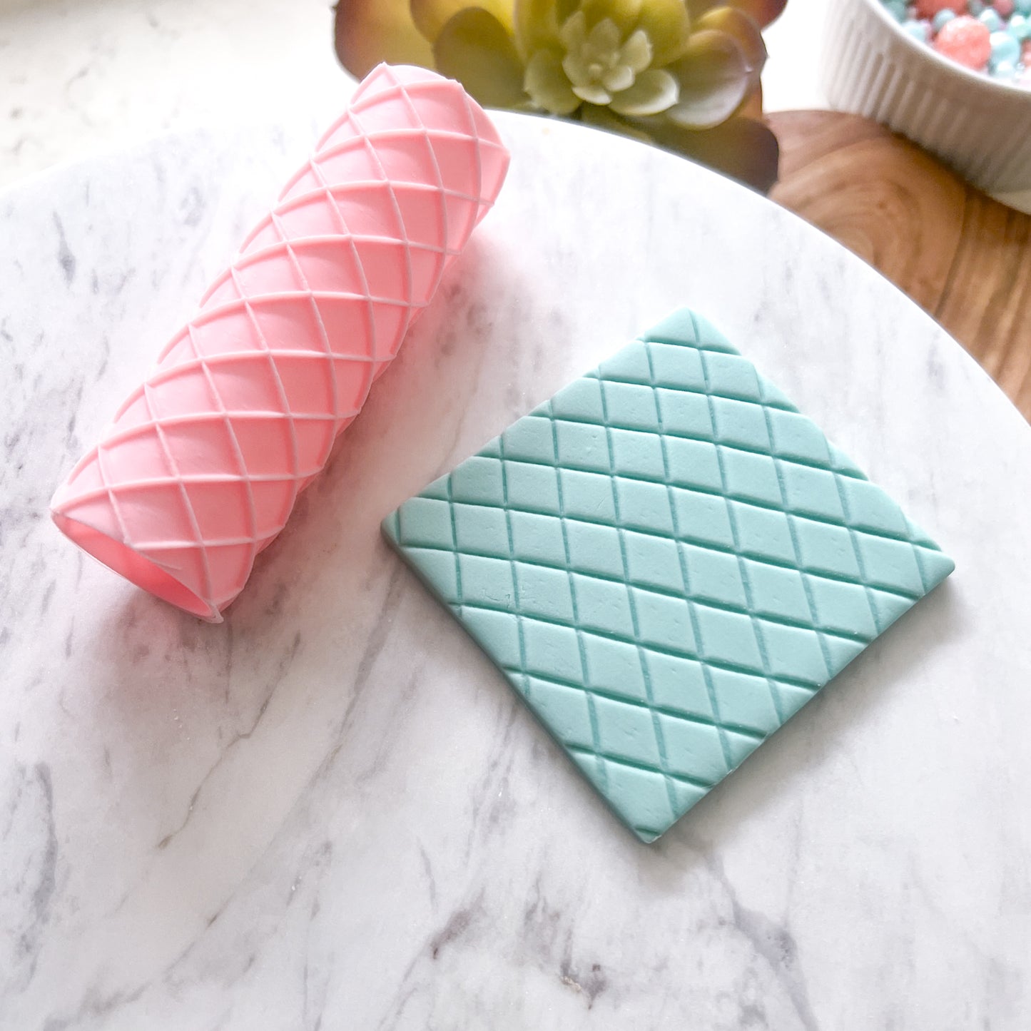 "Quilt" Fondant Texture Roller