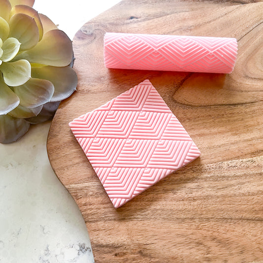 "Chevron" Fondant Texture Roller