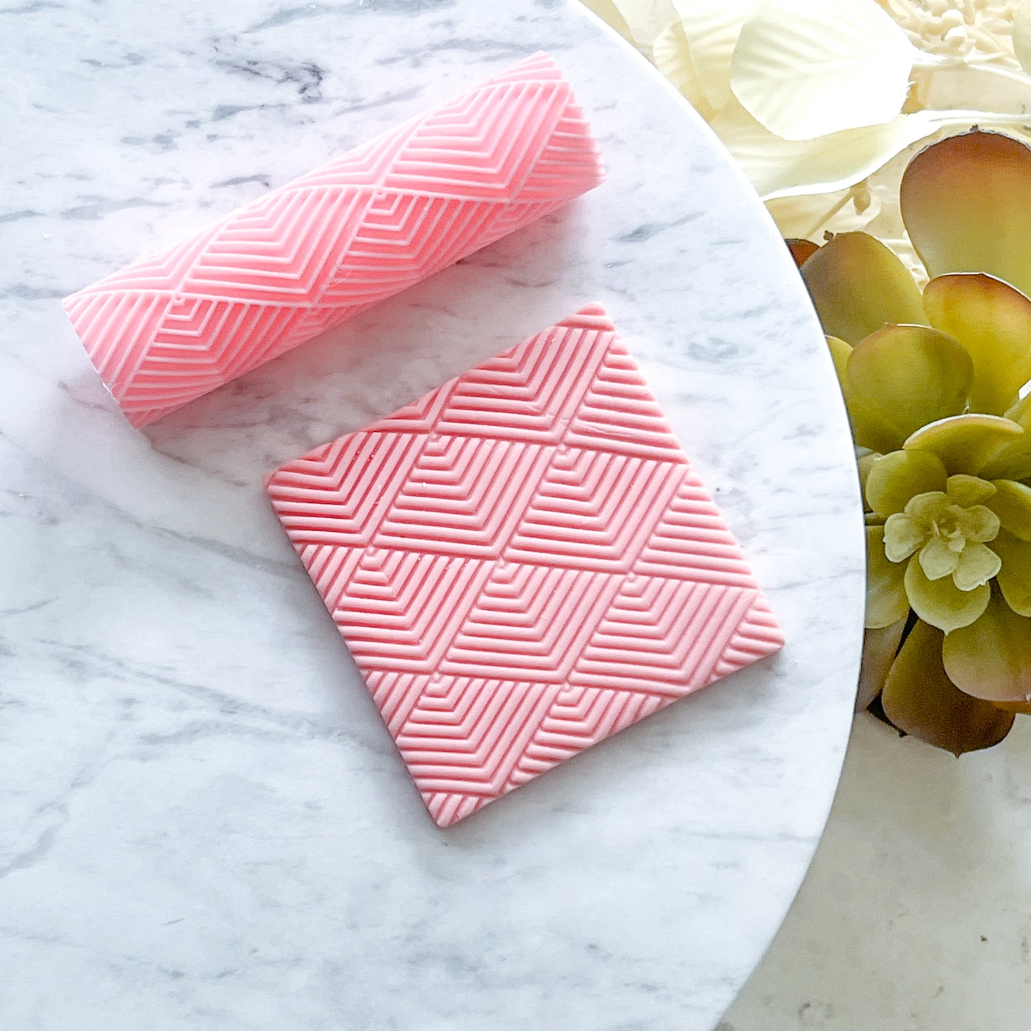 "Chevron" Fondant Texture Roller