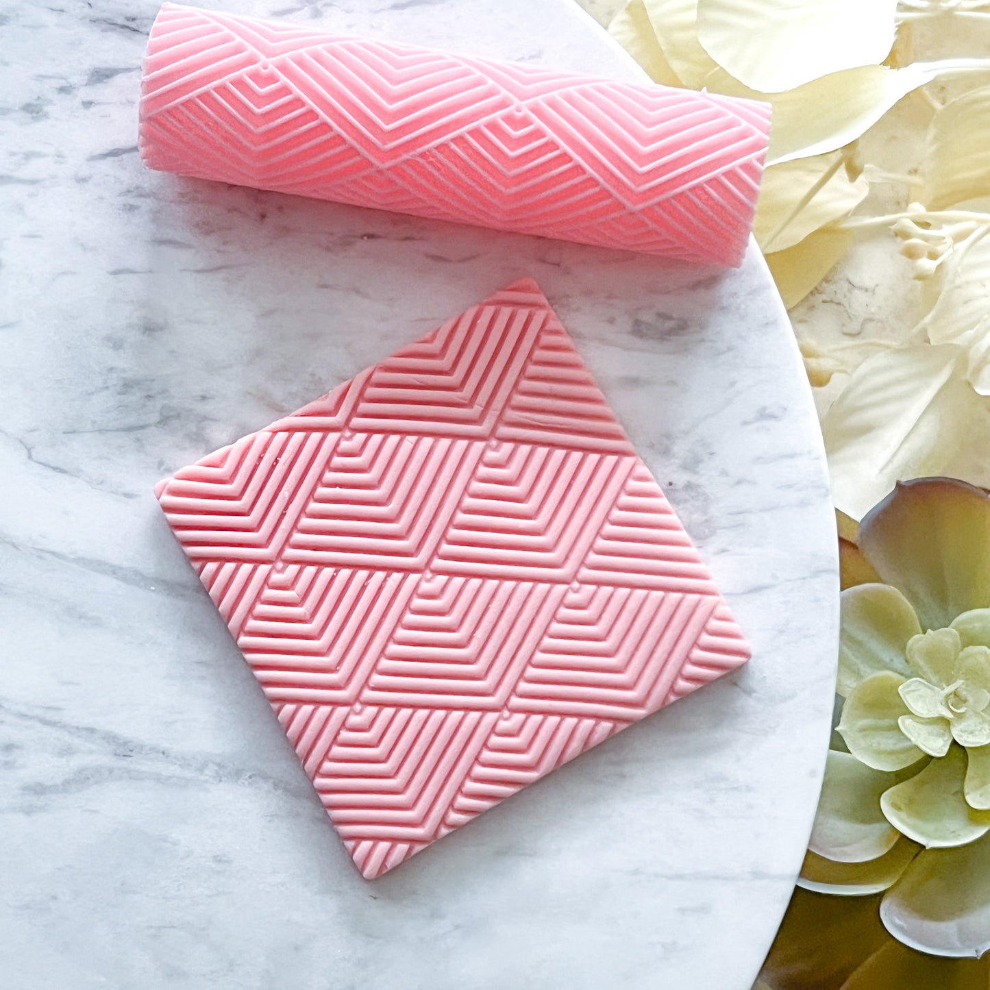 "Chevron" Fondant Texture Roller
