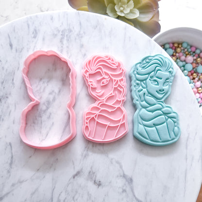 "Elsa #2" Cookie Cutter & Stamp