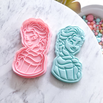 "Elsa #2" Cookie Cutter & Stamp