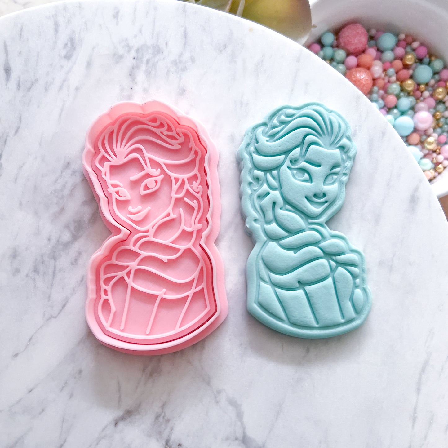 "Elsa #2" Cookie Cutter & Stamp