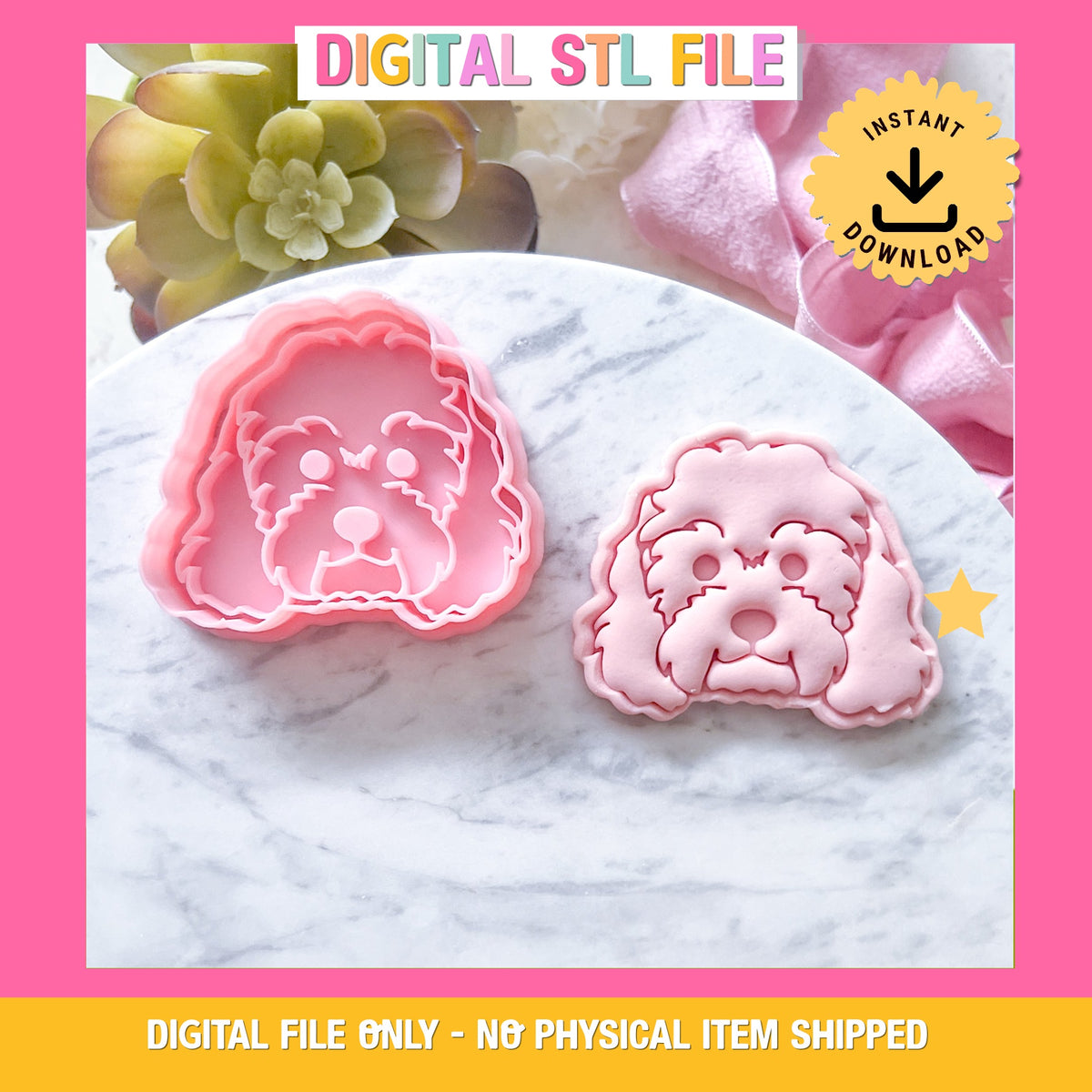 "Cavoodle" - Cookie Cutter & Stamp