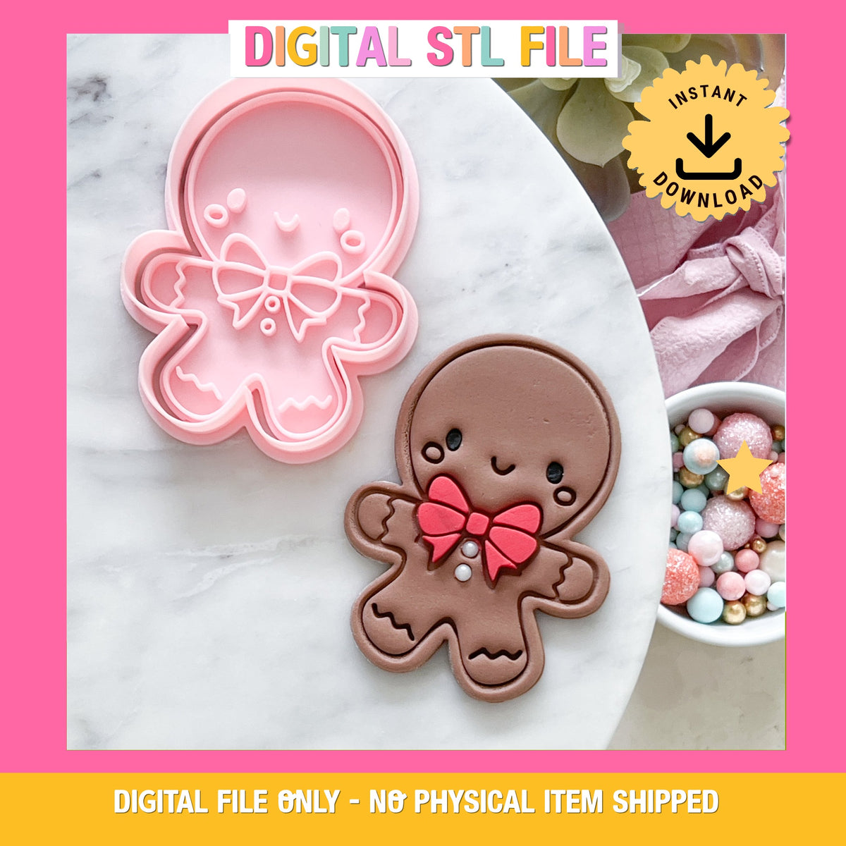 "Gingerbread" Cookie Cutter & Stamp