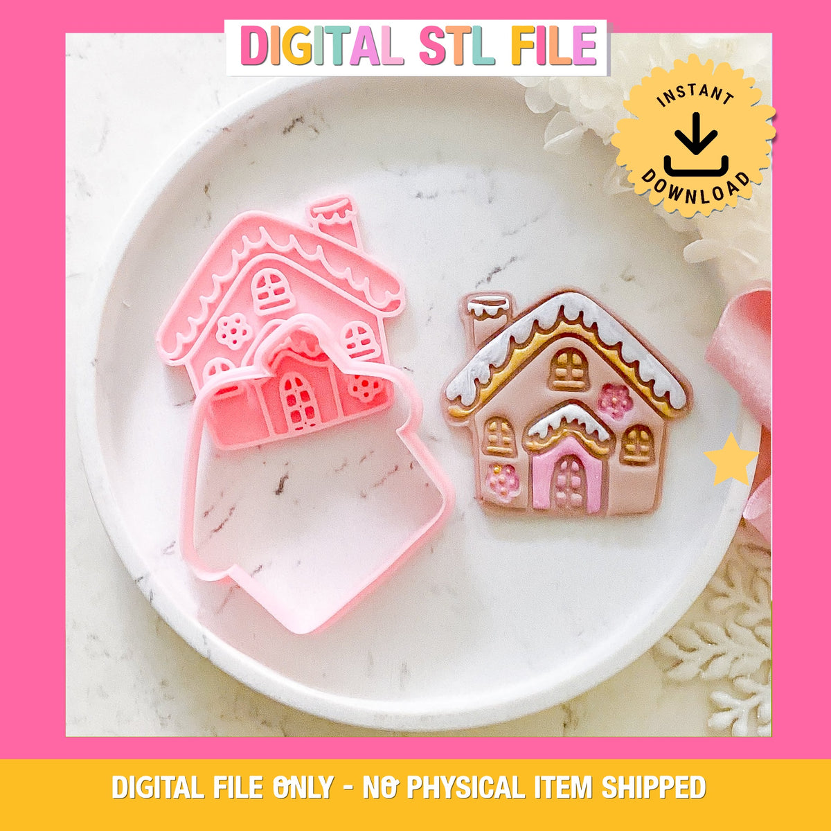 "Gingerbread House" Cookie Cutter & Stamp