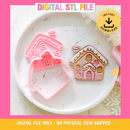 "Gingerbread House" Cookie Cutter & Stamp