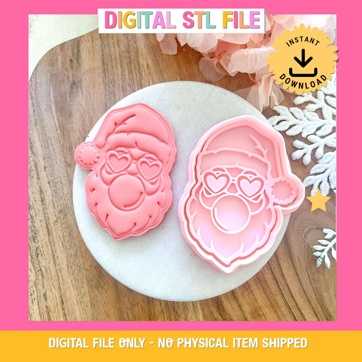 "Groovy Santa" Cookie Cutter & Stamp