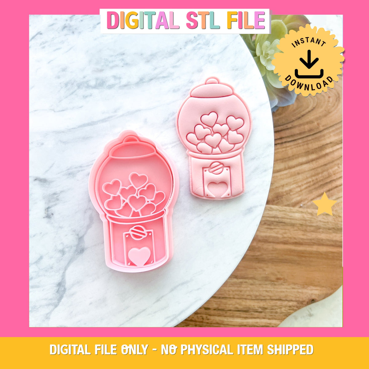 "Gumball Machine" - Cookie Cutter & Stamp