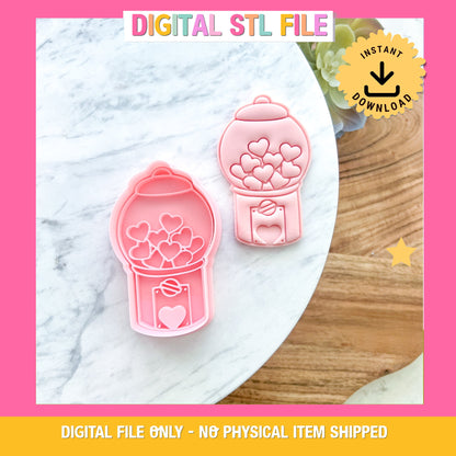 "Gumball Machine" - Cookie Cutter & Stamp