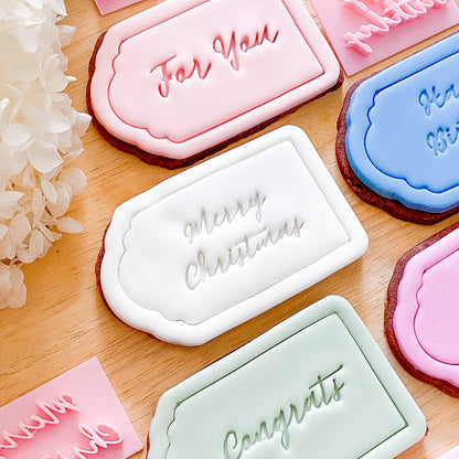 "Large Gift Tag" Cutter and Stamps